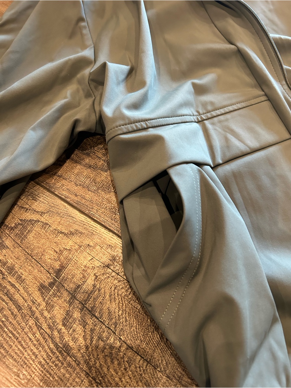 Women's Olive Green Track Jacket & Jogger Set - Picture 6 of 12